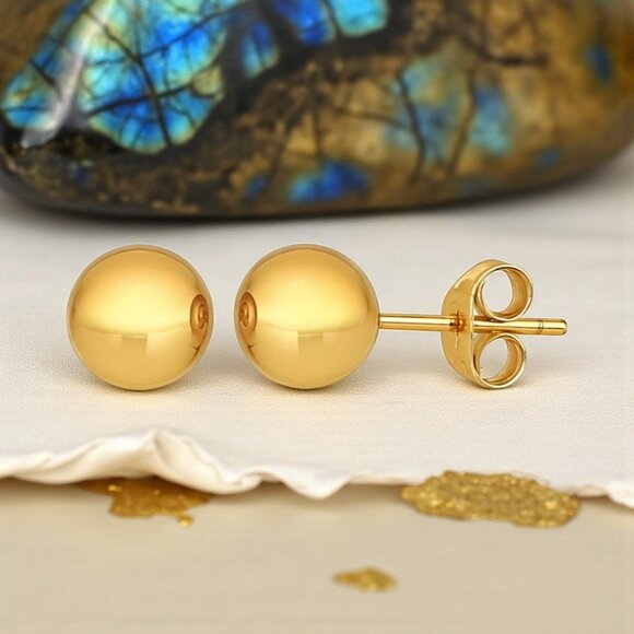 Statement‎ Spiral Necklace & Earrings Set | 18K Gold Plated Stainless Steel - Picture 9 of 13